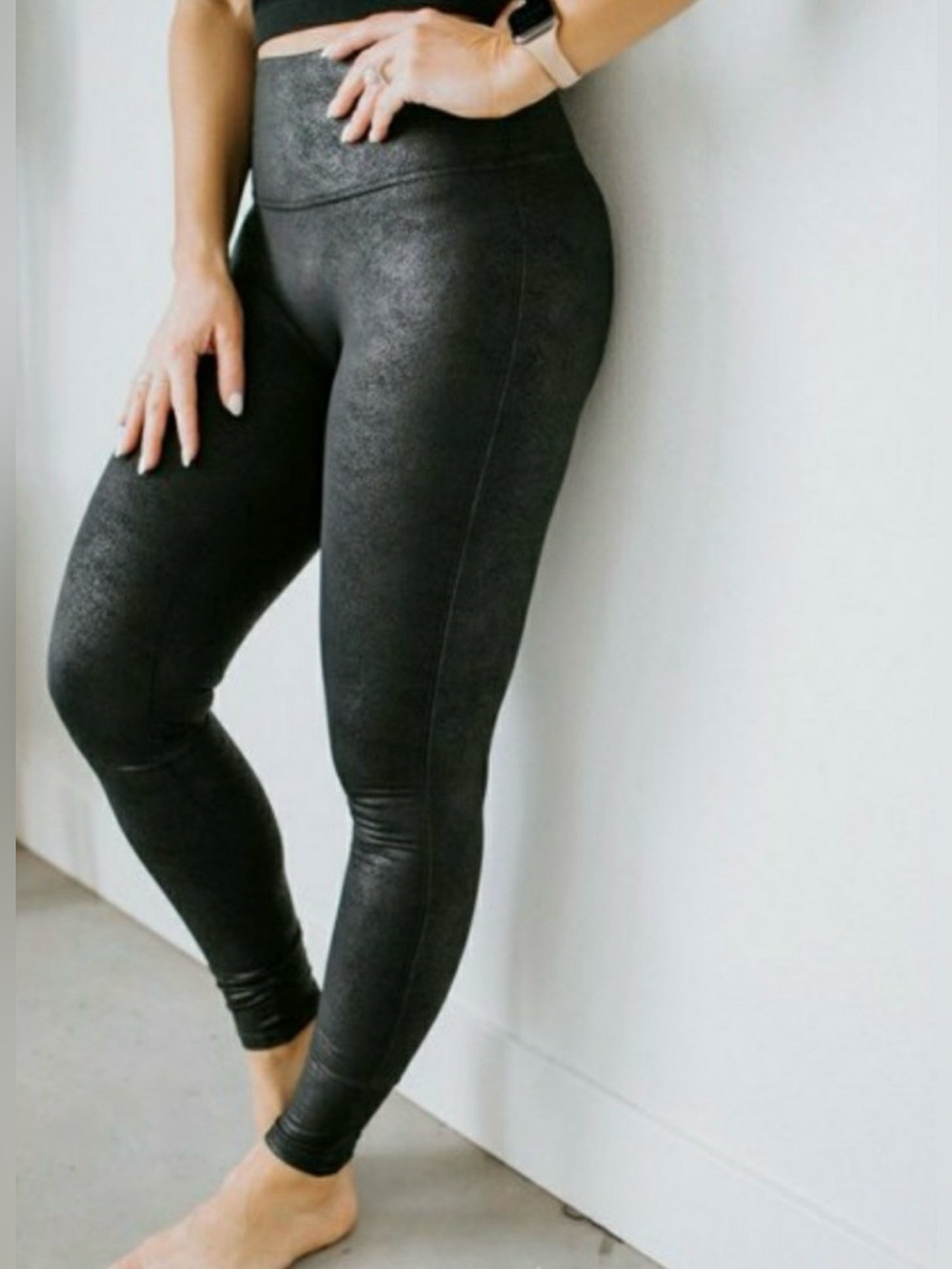 CHELSEA DEBOER FAUX LEATHER LEGGINGS by LILY & LOTTIE